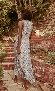 Chriselle Woodblock Floral Maxi