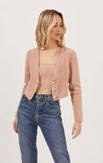 Load image into Gallery viewer, Pink Clay Lorain Cardigan
