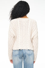 Load image into Gallery viewer, Dove Cable Eva Sweater
