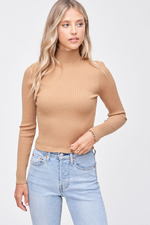 Load image into Gallery viewer, Turtleneck Ribbed Top
