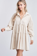 Load image into Gallery viewer, Cotton Poplin Mini Dress
