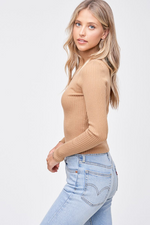Load image into Gallery viewer, Turtleneck Ribbed Top
