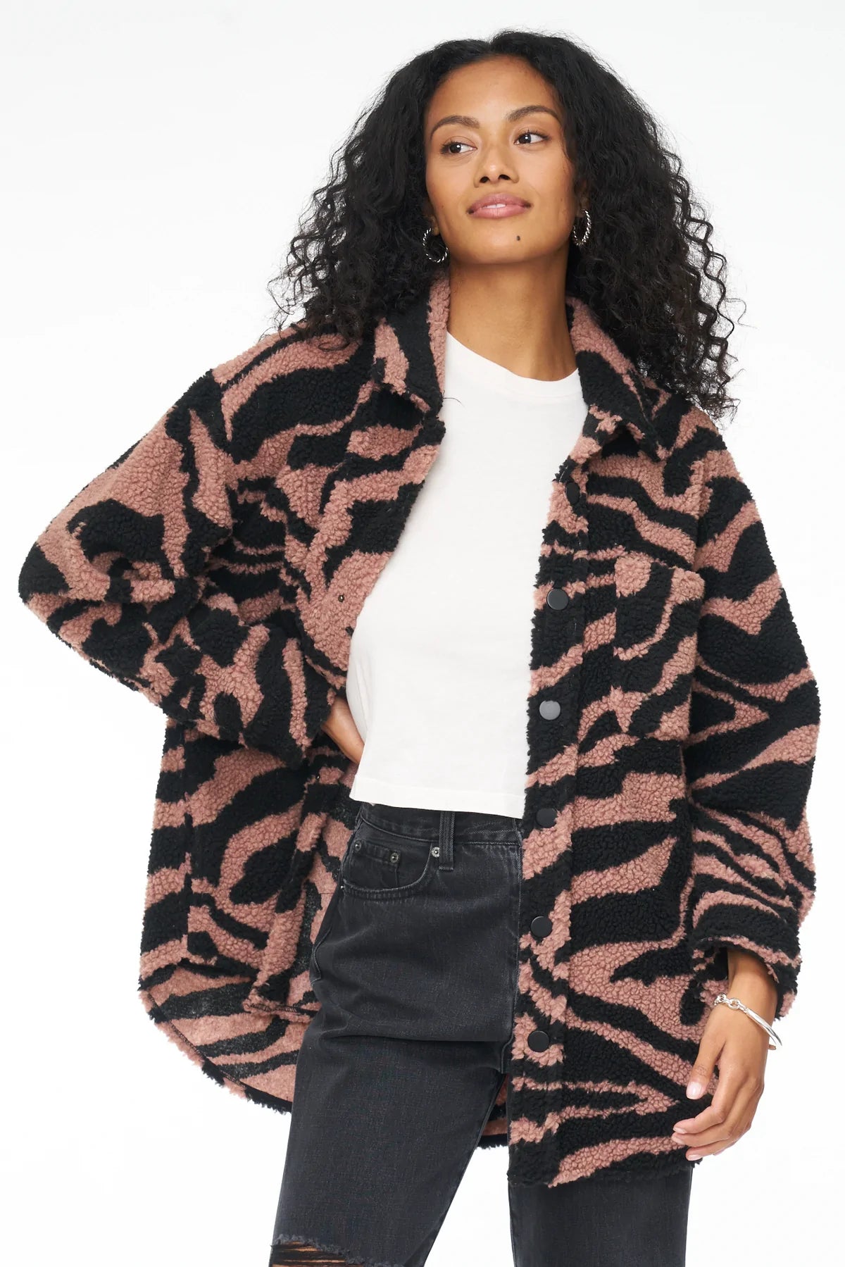 Lynn Oversized Shearling Jacket