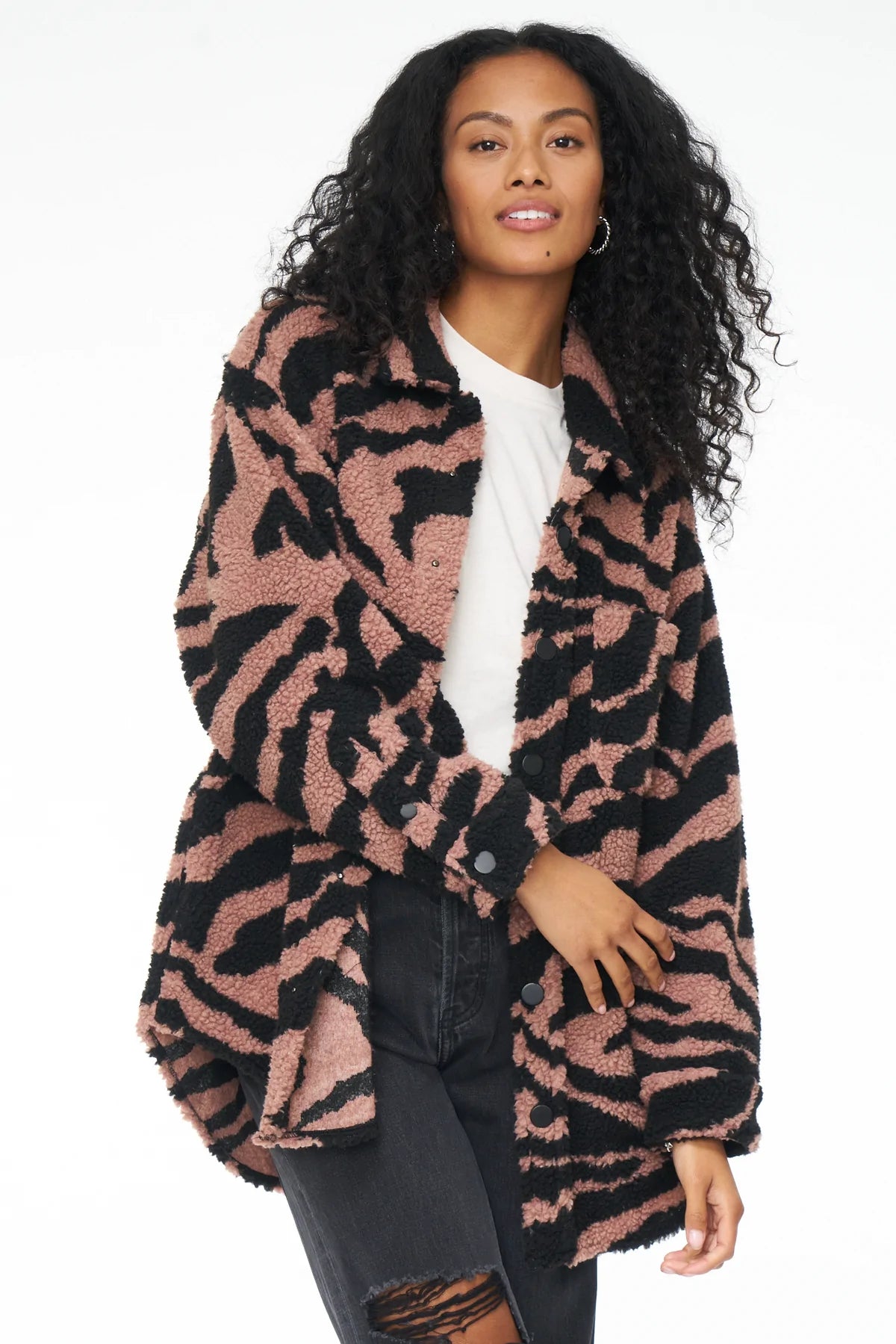 Lynn Oversized Shearling Jacket