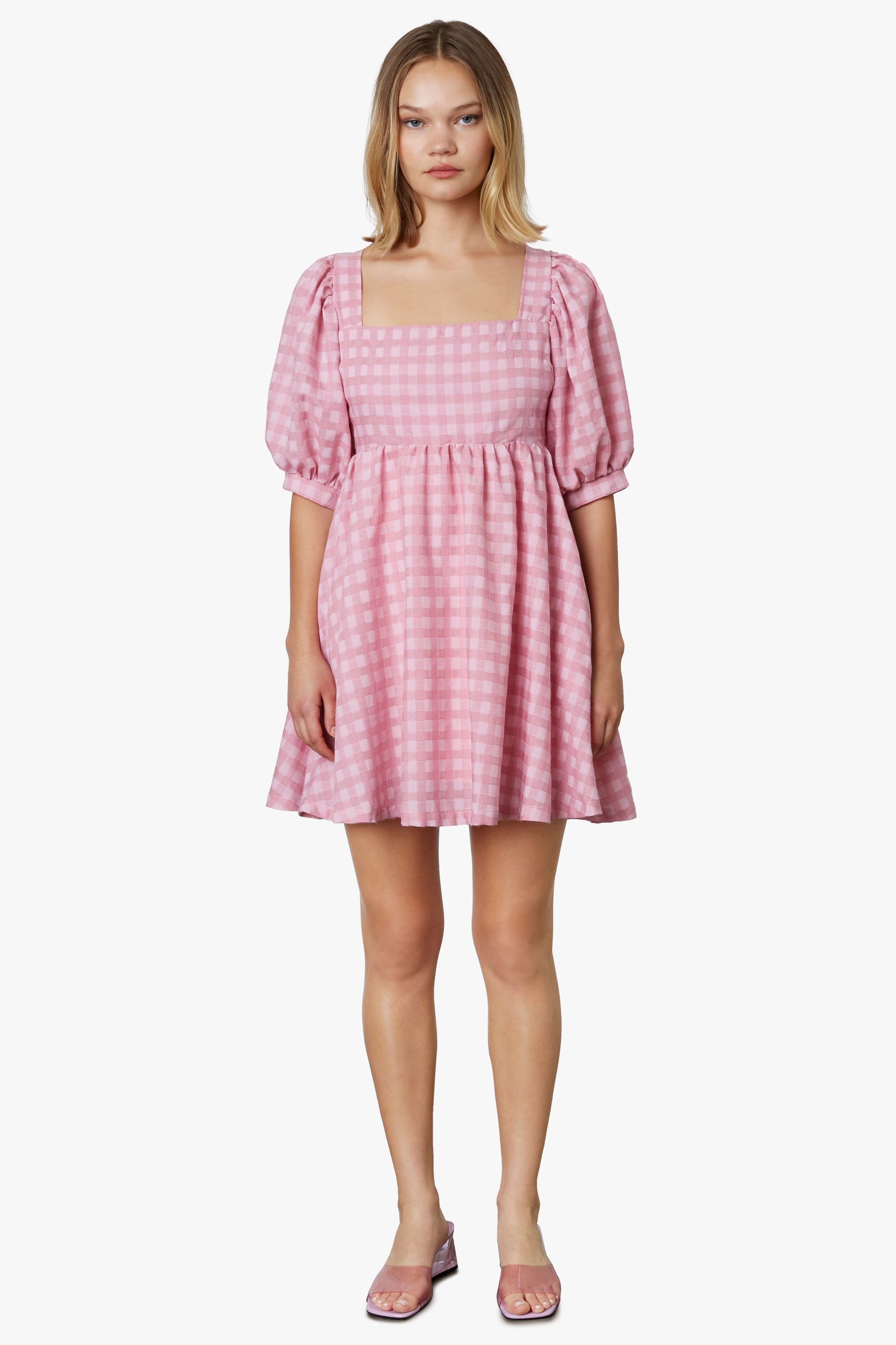 Pink Check Billie Dress