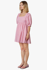 Load image into Gallery viewer, Pink Check Billie Dress

