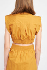 Load image into Gallery viewer, Marigold Makia Crop Blouse
