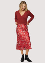 Load image into Gallery viewer, Falling In Love Midi Skirt
