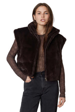 Load image into Gallery viewer, Maddy Faux Fur Puffer Vest
