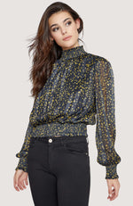 Load image into Gallery viewer, Oh-la Leopard Smocked Top
